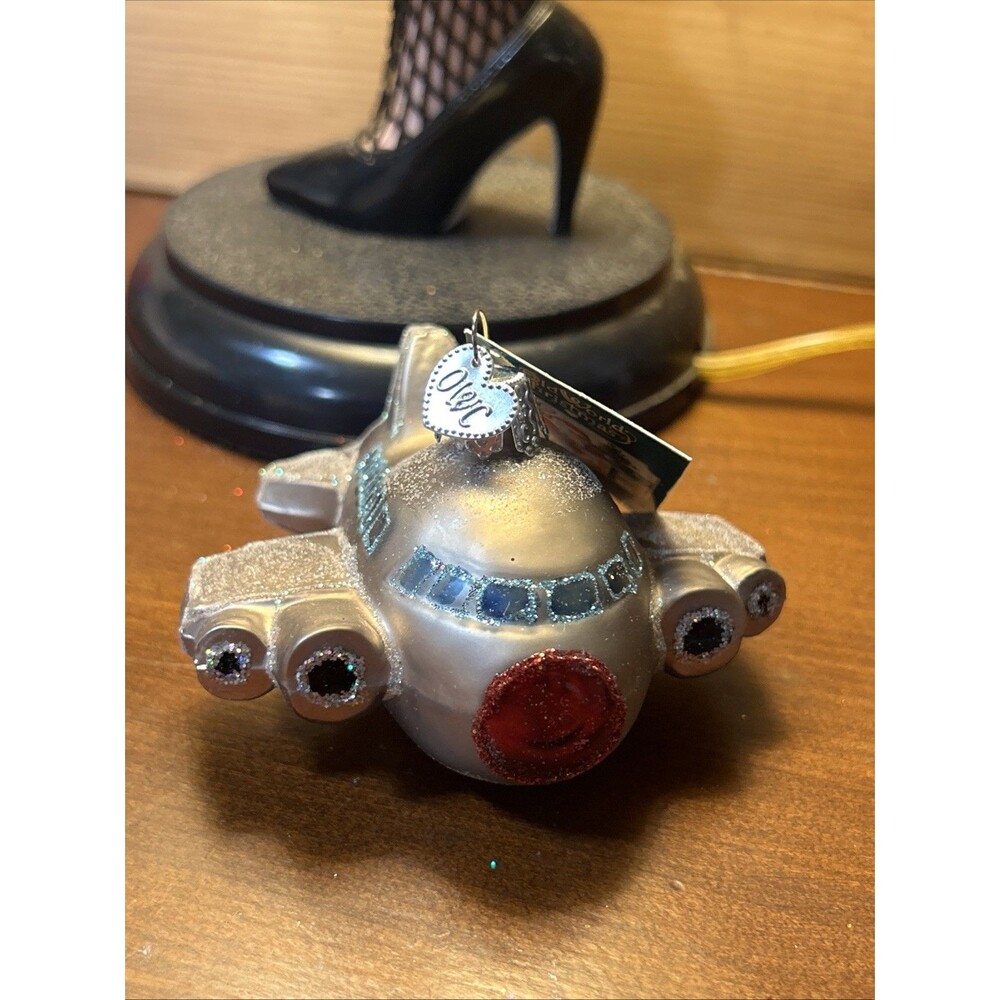 Old World Christmas Airplane Ornament NEW with TAG